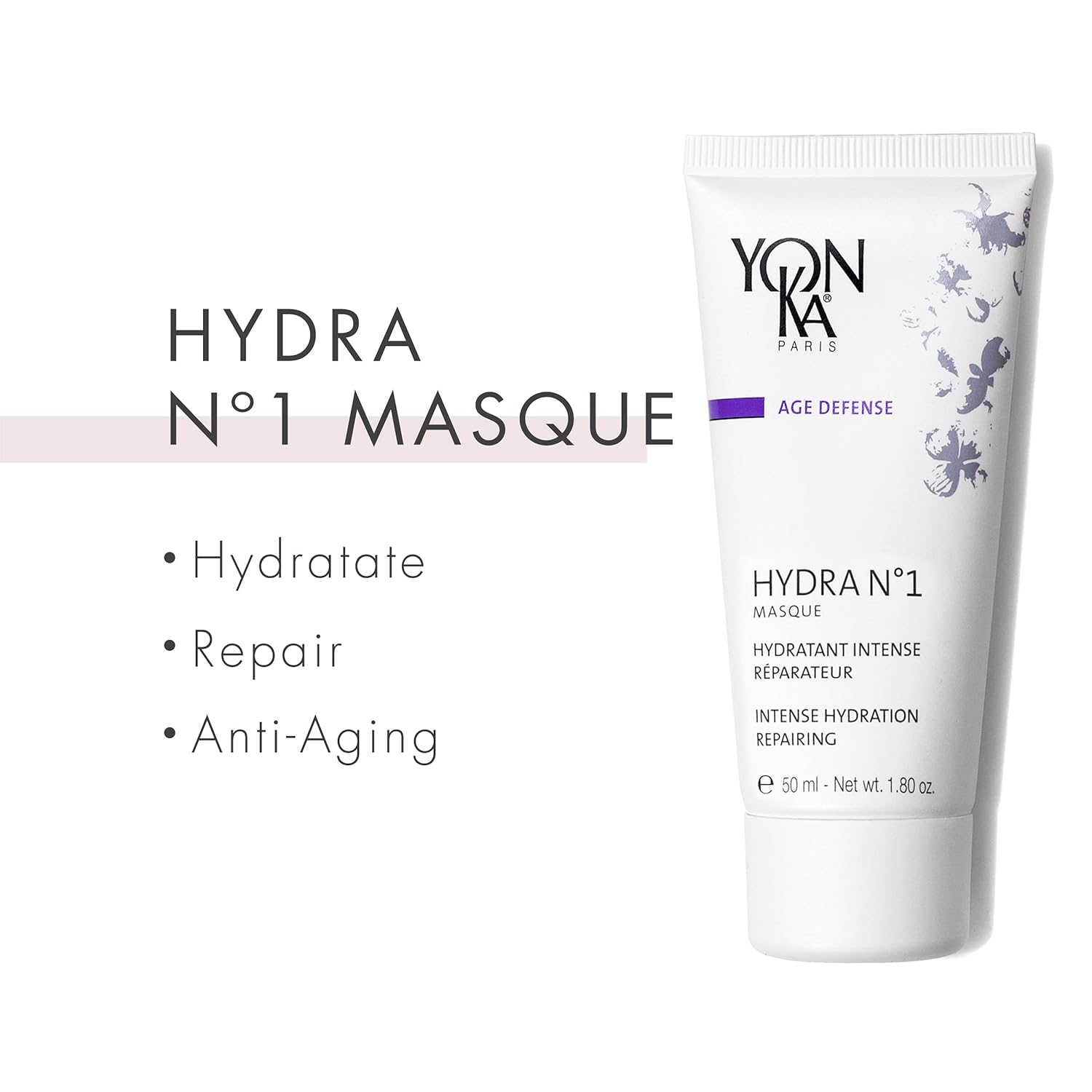 Yon-Ka Hydra No.1 Creme & Masque Set - Anti-Aging Face Moisturizer & Hydrating Mask for Normal to Dry Skin | Paraben-Free, 1.74 oz & 1.80 oz