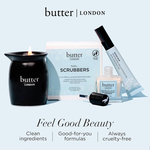 Butter London Glass Cuticle Pusher - Professional Salon Quality Tool for Natural Nails | Signature Glass Collection