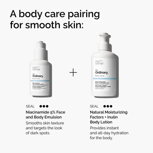 The Ordinary Niacinamide 5% Face and Body Emulsion, Dark Spot & Skin Tone Corrector, 3.4 Fl Oz