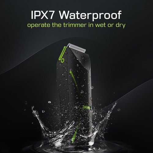 Electric Body Hair Trimmer for Men: Manscape Cordless Ball Body Shaver with Ceramic Blade Waterproof Pubic Hair Groomer Manscaping Rechargeable Wet/Dry Grooming Use for Chest Groin Legs Armpits Travel
