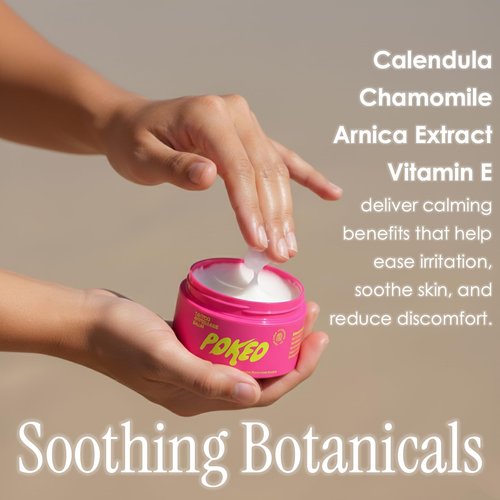 Poked Tattoo Aftercare Balm with Soothing Botanicals and Powered by Peptides (3.5 Oz)