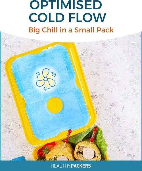 Healthy Packers Ice Packs - Long-Lasting Reusable Cool Packs for Lunch Boxes & Coolers | Ideal for Beach, Camping & Fishing