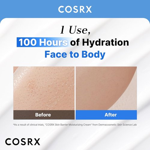 COSRX Moisturizing Body Cream - 100-Hour Hydration for Dry Skin with Ceramide & Hyaluronic Acid | Unscented, Non-Greasy | 15.2 fl oz