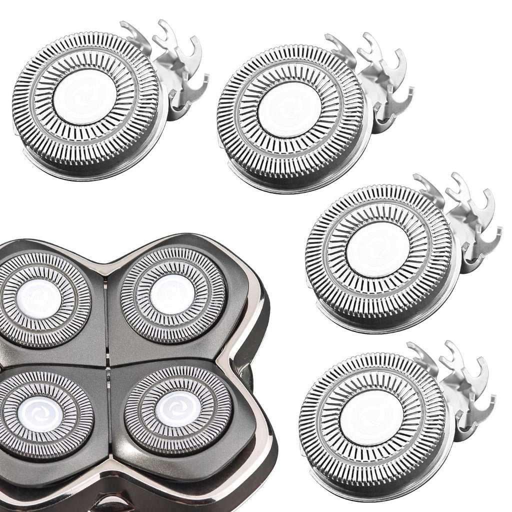 VRMETA 4 PCS Shaver Head Replacement Blades for Pitbull Carver PRO 4 Electric Razor Replacement head