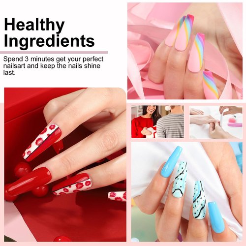 Nail Polish Kit with UV Light 25 Colors Gel Polish Starter Kit