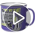 Beetlejuice Ghost Ceramic Camper Mug 20oz - Variation of This Listing