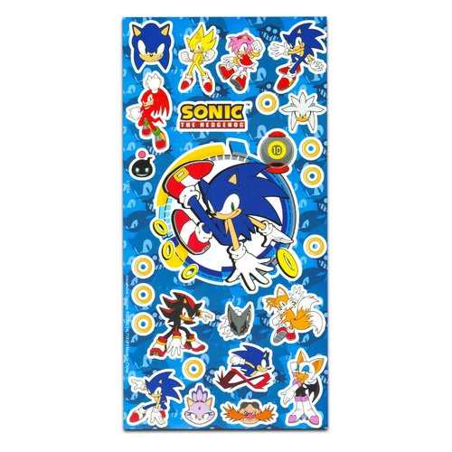 Sonic the Hedgehog Kids Shampoo & Conditioner | 3-in-1 Berry Scented Body Wash Bundle - 8 Oz Bottles & Stickers
