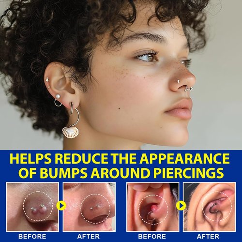 Piercing Aftercare Spray, Saline Spray for Piercings Cleaner for Ear, Belly & Nose - Gently Cleanses - Soothing & Gentle-2 Fl Oz