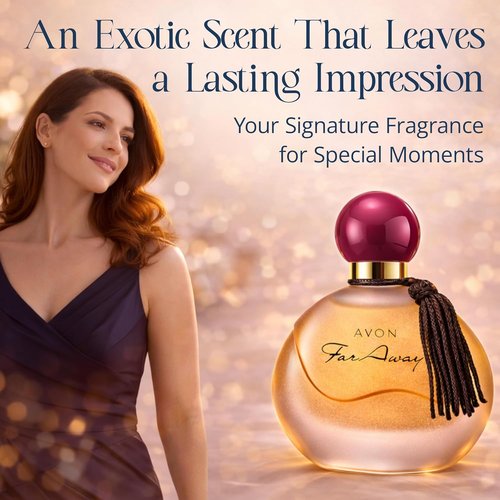 AVON Far Away Eau de Parfum for Women - Long-Lasting Amber Floral Scent - Elegant 1.7 fl oz Travel Spray