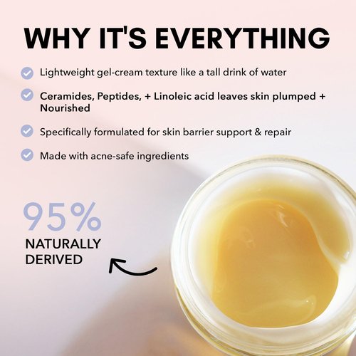 Clover Balancing Water Balm - Natural Gel-Cream Moisturizer for Sensitive Skin | Hydrates & Soothes with Linoleic Acid, Ceramides & Peptides | Vegan & Cruelty-Free - 2 oz (60 ml)