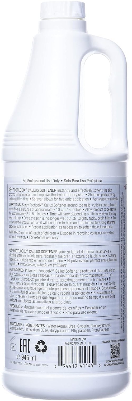 Footlogix Callus Softener - Professional Formula for Smooth Feet | 32 Fl. Oz.