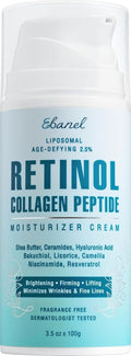 Ebanel Retinol Cream - Firming Anti-Aging Moisturizer with Collagen & Hyaluronic Acid | 3.5 oz