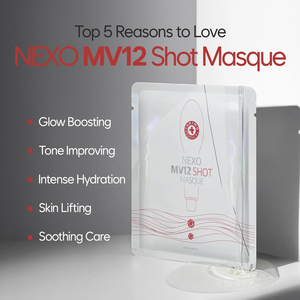 ThermoCEUTICAL NEXO MV12 Shot Masque - 12 Vitamin Complex & Plant Exosome | Intensive Firming Mask | Reduces Fine Lines in 2 Weeks (5-Pack)