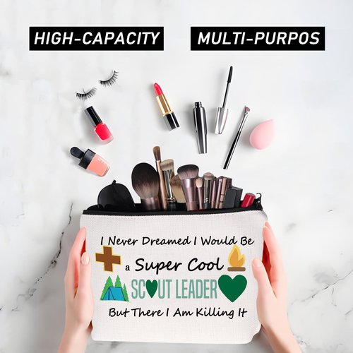 JYTAPP Novelty Makeup Bag Leader Gift I Never Dreamed I'd Grow Up To Be a Leader Cosmetic Pouch