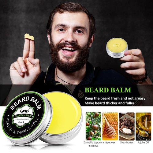 Skiennix Beard Kit for Men - Complete Grooming Set with Wash, Conditioner, Oil, Balm & Accessories