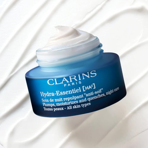 Clarins Hydra-Essentiel Night Cream - Intense Hydrating Moisturizer for Plumper Skin | 1.7 Oz