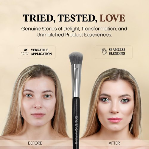 Concealer Brush for Under Eye and Face – Professional Makeup Brush for Blending Concealer Foundation Powder Blush Contour and Eyeshadow Application