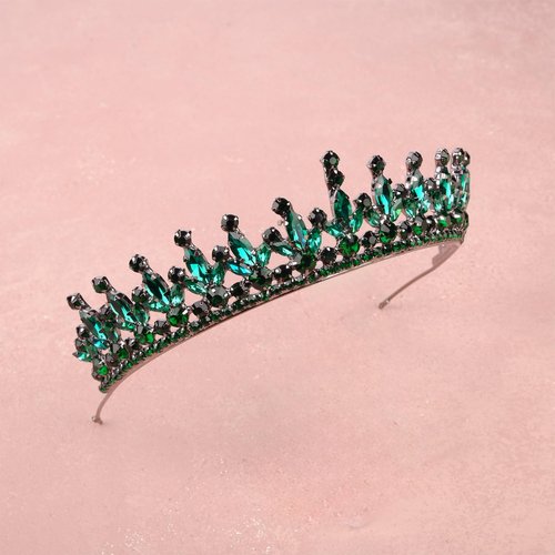 LIMELIA Women's Tiara - Pink Glitter Hair Accessory for Bridal, Birthday, Prom, Pageant, Halloween, and Party Events | Pedro Design