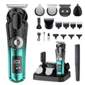 KOMINGDON 20 Piece Hair Clipper Beard Trimmer for Men, All-in-One Men's Grooming Kit for Nose,Ear,Body,Mustache, Cordless Electric Shaver Razor with IPX6 Waterproof,120-Min Runtime,LED Display
