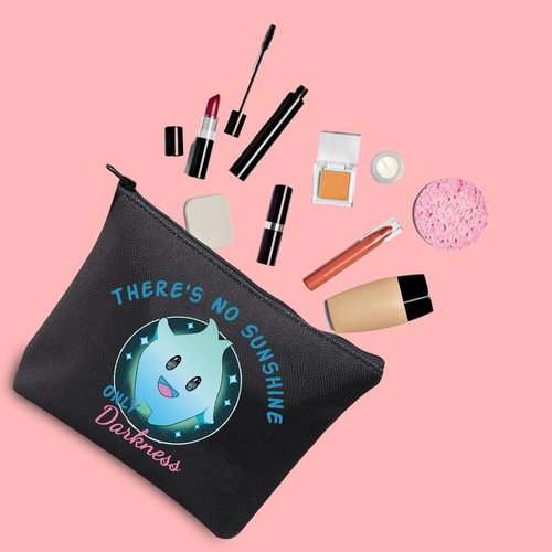JXGZSO Luna Star Gift There's No Sunshine Only Darkness Cosmetic Bag Animation Movie Lover Gift Lumalee Blue Makeup Bag (There's No Sunshine Only Darkness Black)