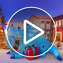 6FT Christmas Inflatable Dragon Outdoor Decoration with LEDs Yard Garden