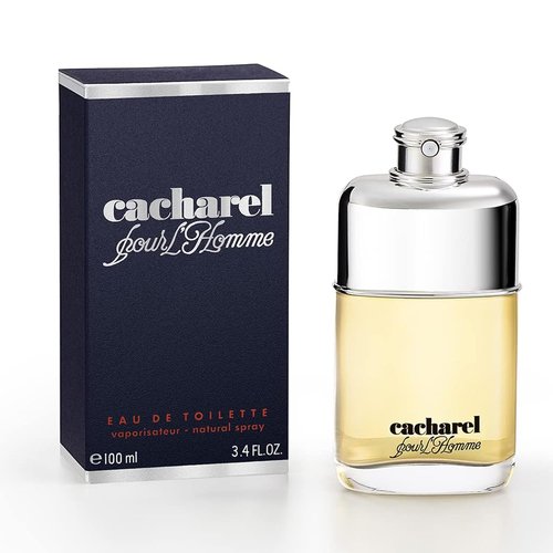 Cacharel Pour L'Homme Cologne - Woody & Spicy Fragrance with Bergamot & Cedar Wood - 3.4 Fl Oz