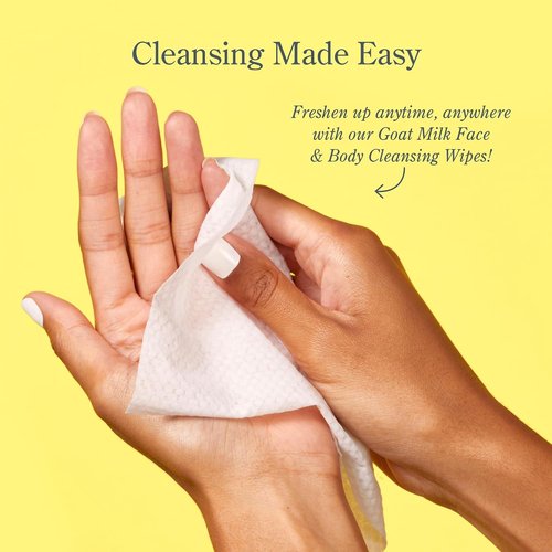 Beekman 1802 Face Wipes - Fragrance-Free Makeup Remover & Cleansing Wipes with Goat Milk & Aloe | 30 Count