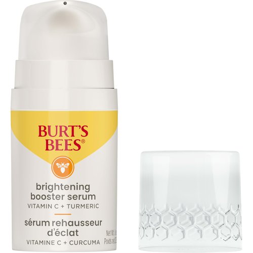 Burt's Bees Vitamin C Turmeric Facial Serum, Brightens Skin & Visibly Reduces Dark Spots, Fine Lines & Wrinkles, Naturally Hydrating, Lightweight - Brightening Booster (1 oz)