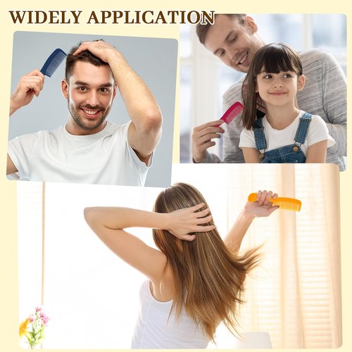 Combs Bulk Individually Wrapped Pocket Travel Hair Combs for Women, Men and Kids, Bulk Comb for Homeless Hotel Shelter Home Charity(purple, raspberry, yellow, blue, Pack of 250)