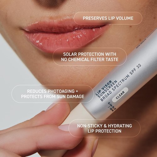 Prequel Skin Lip Visor, Clear Lip Balm with SPF 30 PA+++. Mint Flavored with Non-Sticky Finish – Moisturizing Semi Gloss Balm Sunscreen for Daily Use - 2 Pack