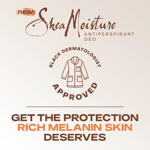 SheaMoisture Antiperspirant Deodorant Stick Moisturizing Raw Shea Butter & Hyaluronic Acid 2 Count for 48HR Sweat & Odor Protection with No Parabens & No Mineral Oil 2.6 oz