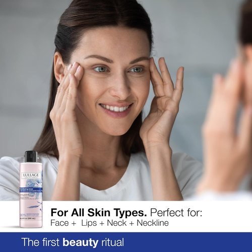Lullage Exfoliating Face Toner - Alcohol-Free with Hibiscus Extract for All Skin Types | 6.8 Fl Oz