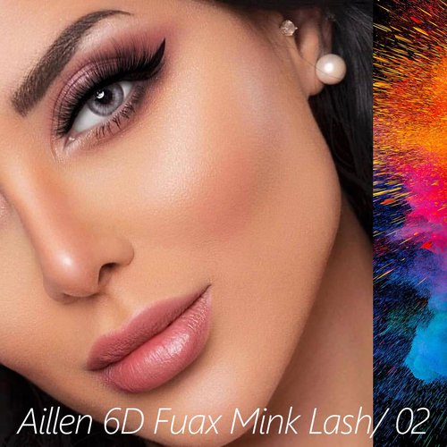 Aillen False Eye Lashes - Strip Lashes,6D Fluffy Volume & Natural Look Fake Eyelashes | Soft Reusable Faux Mink Lashes Pack