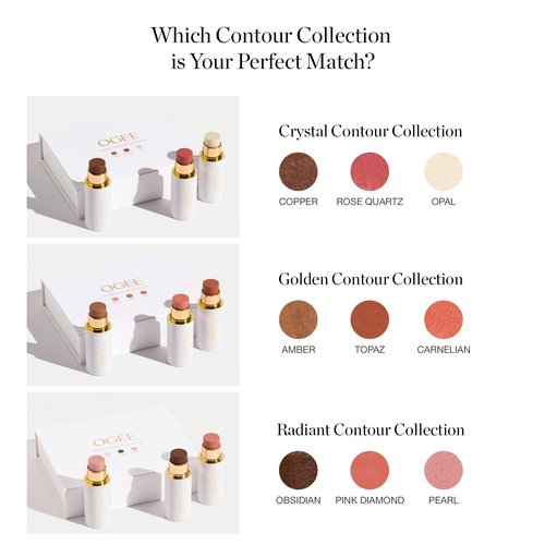Ogee Sculpted Face Stick (COPPER - RADIANT COCOA) Certified Organic Bronzer Stick & Contour Makeup - Multi-Use Bronzer Stick for Face