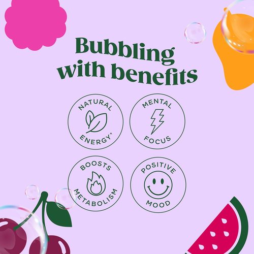 Bloom Nutrition Sparkling Energy Drink - Variety Pack with Natural Caffeine & Zero Sugar - 180mg Caffeine, Antioxidant-Rich, 12oz (12 Pack)