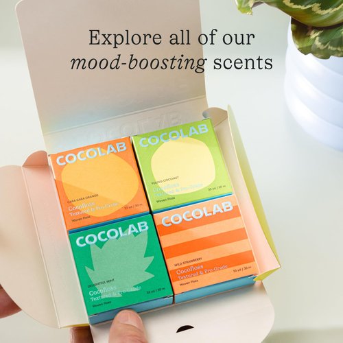 Cocofloss Woven Dental Floss, Refills Set, Dentist-Designed Oral Care, Mint, Waxed, Expanding, Vegan, Kid-Friendly String Floss with Coconut Oil, 3 Refill Spools (33 yd Each)