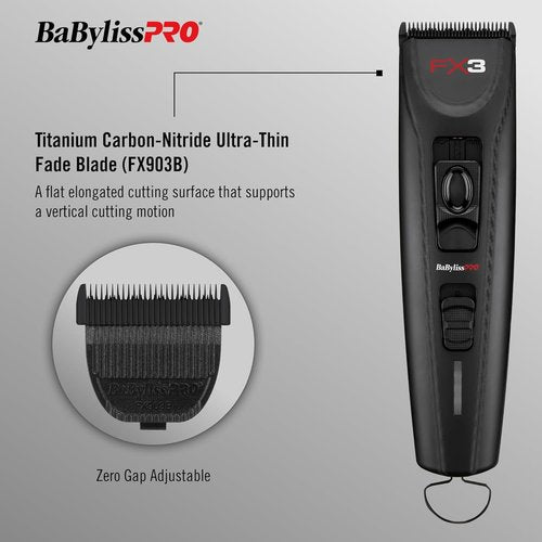 BaBylissPRO FX3 Barberology Collection - Professional Hair Clippers & Trimmers Set