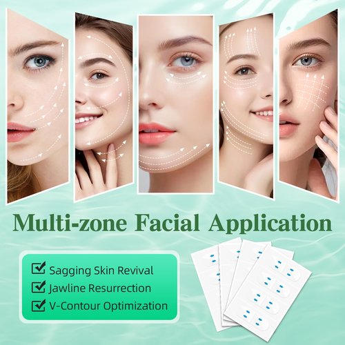 Neck Tape Lifting Invisible,204PCS Face Tape Lifting Invisible Face Lift Tape,Neck Lift Tape Face Lifter Tape for Makeup Instant Face Lift Facial Tape for Women Double Chin Jowls Eyebrow Sagging Skin