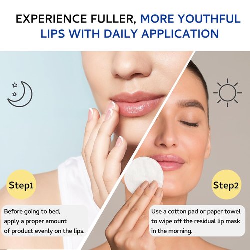 Skiennix Lip Sleeping Mask - Collagen-Infused Overnight Lip Plumper with Hyaluronic Acid | 20g for Smooth, Hydrated Lips