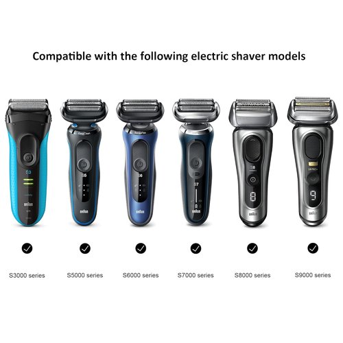 Nincha Electric Shaver Case - Hard Shell EVA Travel Bag for Braun Series 3, 5, 7, 9 (Black)