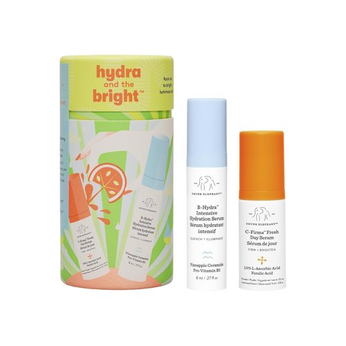 Drunk Elephant Hydra & Bright Duo - C-Firma (9 ml) & B-Hydra (8 ml) - Clean, Cruelty-Free Skincare