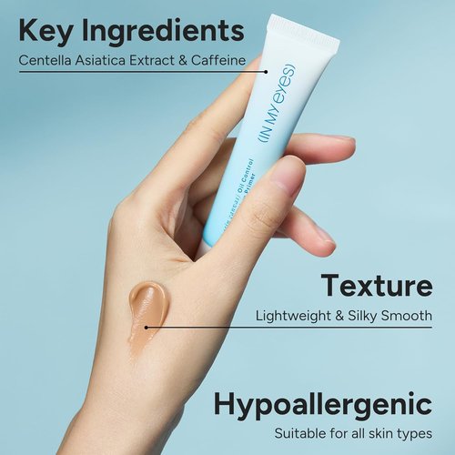 Skiennix Oil Control Eyeshadow Primer - Smooth Makeup Base for All Skin Tones | 0.5 fl. oz