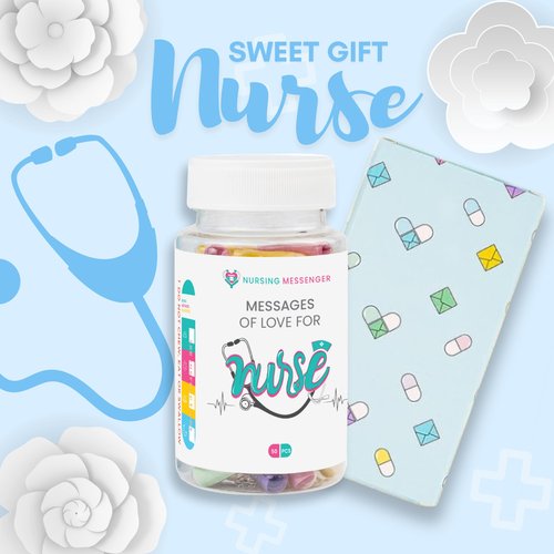 Hyperlama Nurses Gift Jar: Acrylic, Solid, Refillable, Perfect for Nurse Appreciation, Graduation, or Any Occasion