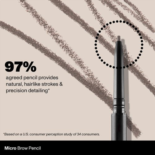 Morphe Micro Dual Eyebrow Pencil - Ultra-Precise Dual-Ended Brow Tool - Long-Lasting, Richly Pigmented Formula - Java (0.003 oz)