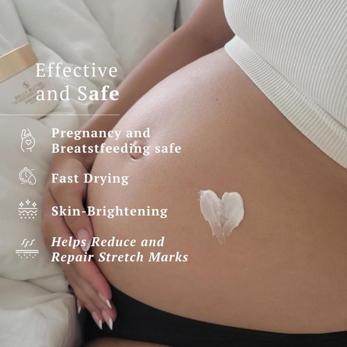 Promise Belly Butter - Stretch Mark Prevention Cream for Pregnancy | Deeply Hydrating, Vegan, 6 oz