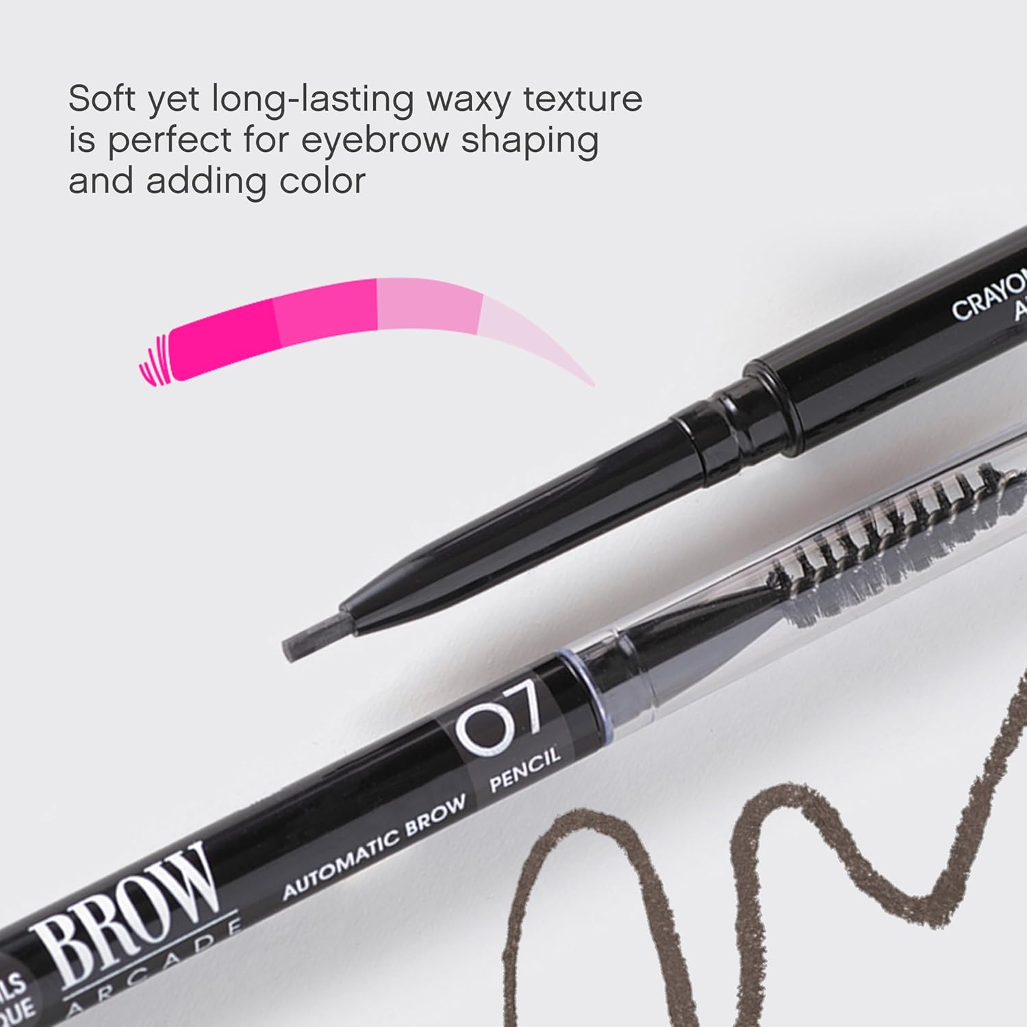 Vivienne Sabó Brow Arcade Eyebrow Pencil - Micro Definer with Brush for Cool Tones | Longwear Smudge-Proof, Shade 07 Ash Brown, 0.035 oz