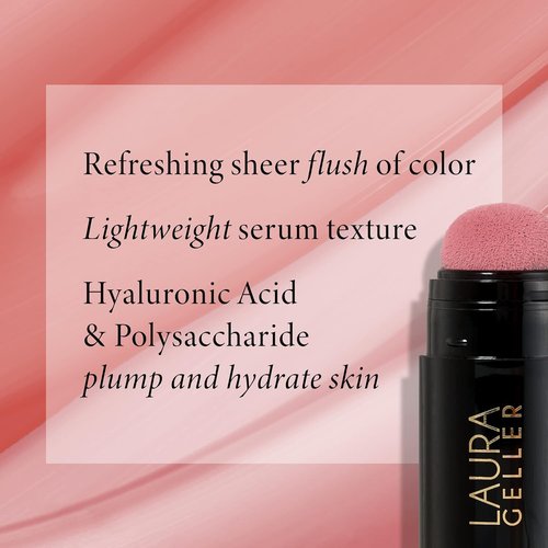 Laura Geller New York Serum Blush Tint - Lightweight Liquid Blush for Cheeks | Beautiful Blossom