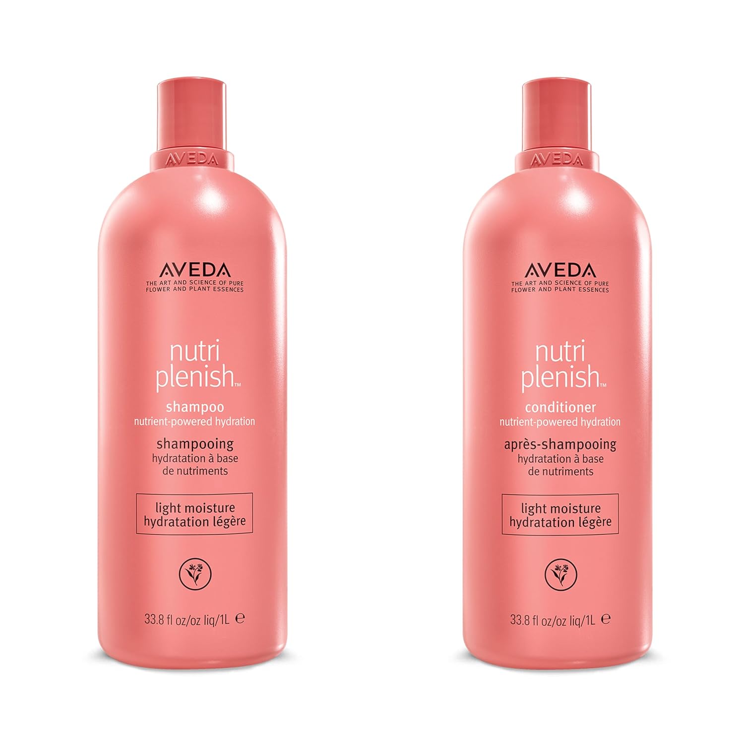 Aveda Nutriplenish Light Moisture Shampoo & Conditioner Duo - Hydrating for Normal to Dry Hair | 1 Liter