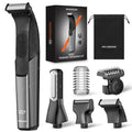 MAXGROOM Body Hair Trimmer for Men 3-in-1 Groin, Pubic & Ball Trimmer with Skin Safe No-Nick Blades, IPX6 Waterproof Wet/Dry Electric Shaver for Chest, Underarms, Legs, USB-C Rechargeable Groomer Kit