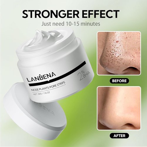 LANBENA Pore Strips - Blackhead Remover Nose Strips | 100 Pcs (50g/1.76 Oz) for Clear Skin